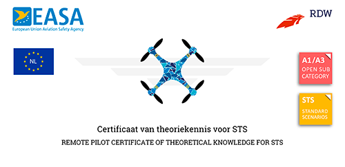 Brevet de télé-pilote de drone -STS 01 -STS 02 - Europe
