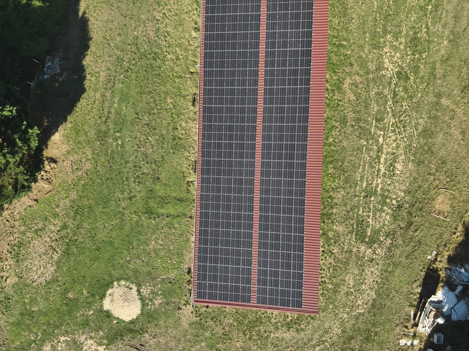 Thermographie par drone d’un bâtiment agricole