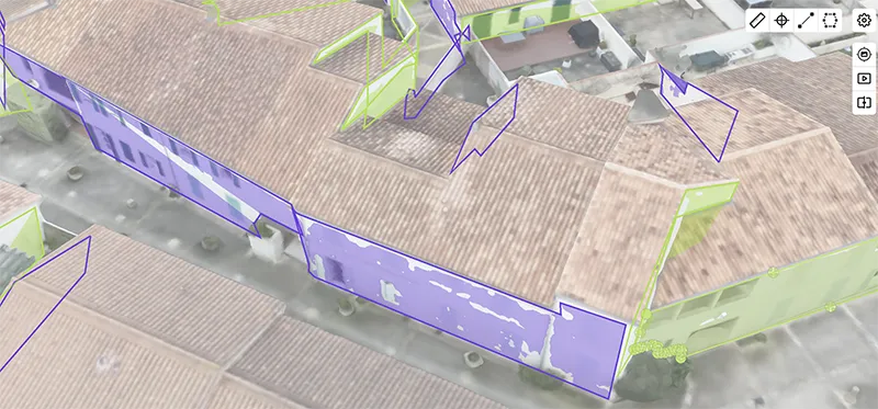 Relevés de données et mesures par drone